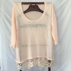 Women’s lightweight Lace Trim Dress top   3x